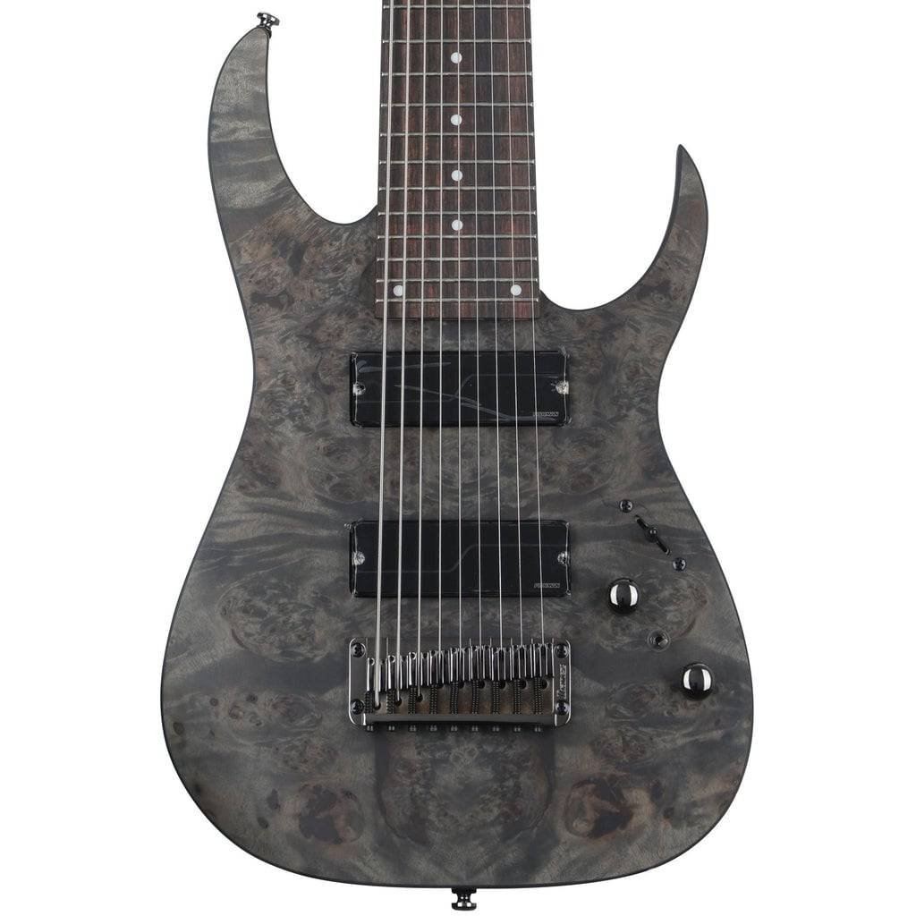 Ibanez Axe Design Lab RG9PB B-Stock 9-string Electric Guitar - Transparent Gray Flat