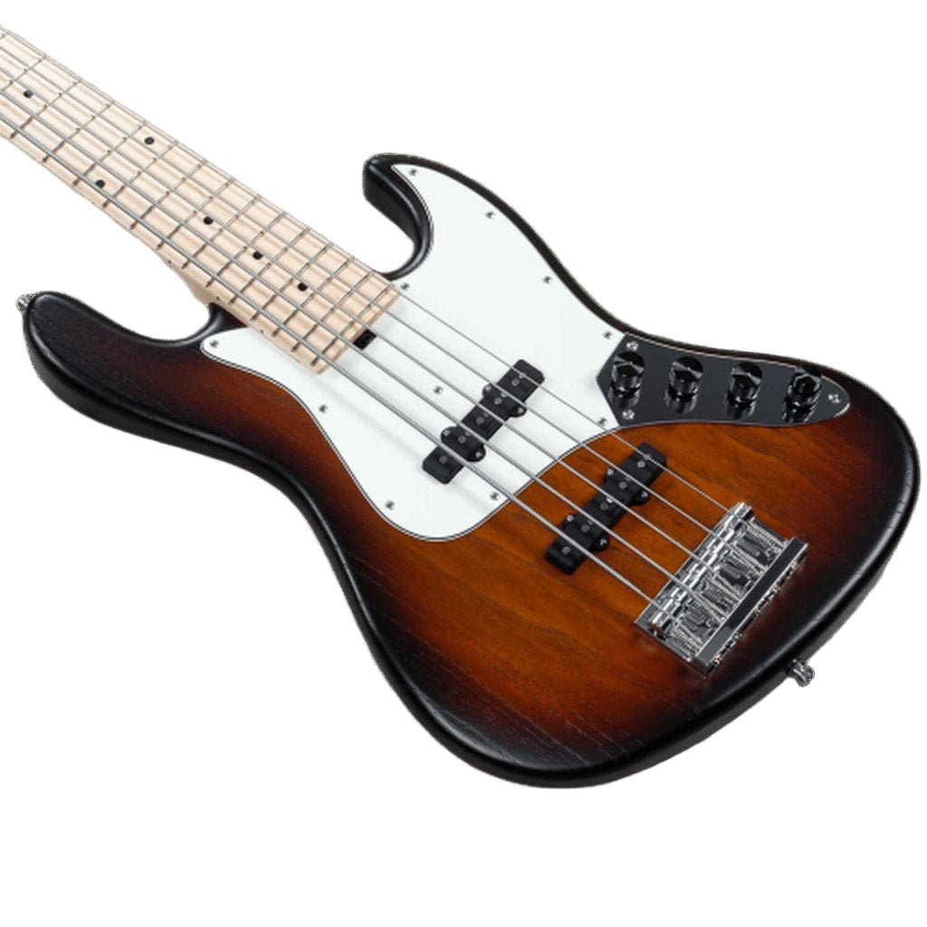 Sadowsky MetroLine 21-Fret Vintage J/J Swamp Ash Body 5-String Bass Guitar - Almond Sunburst Transparent Satin