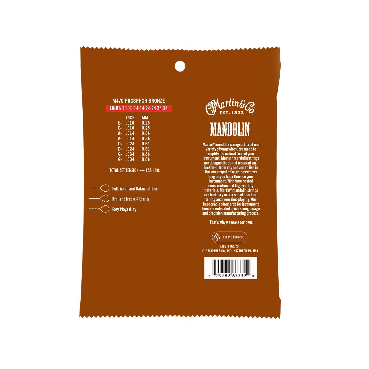 Martin Mandolin Phosphor Bronze Strings