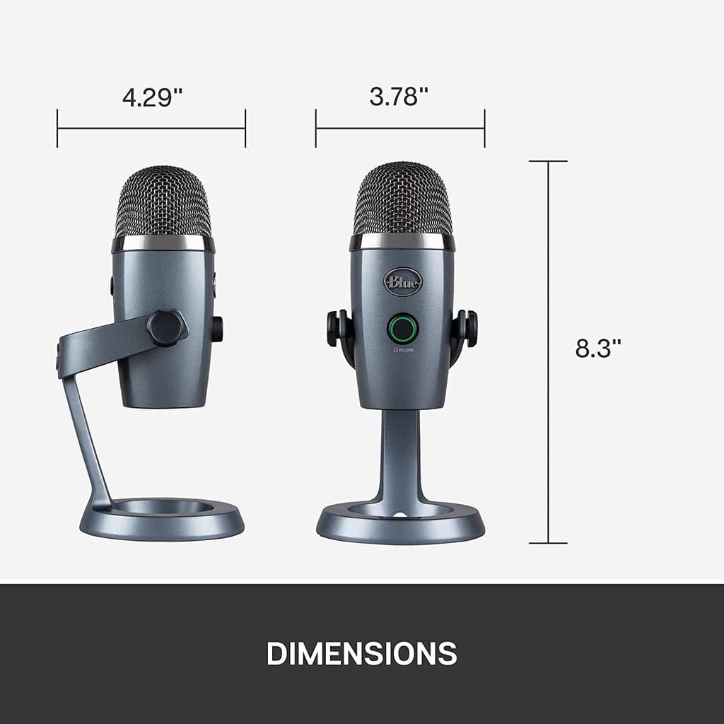 Blue Microphones Yeti Nano USB Condenser Microphone with 4 Polar Patterns