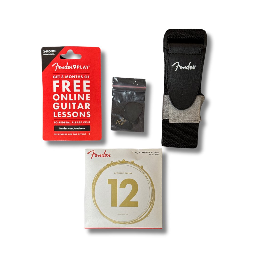 Fender CD-60S Dreadnought Acoustic Guitar Pack - Natural