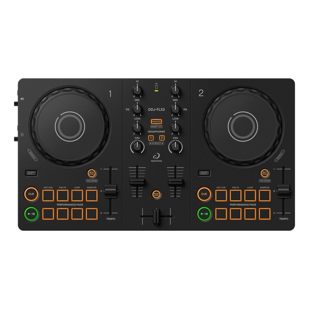 AlphaTheta DDJ-FLX2 2-deck DJ Controller for Rekordbox and Serato - Black