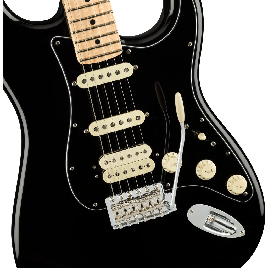 Fender American Performer Stratocaster HSS Electric Guitar - Black with Maple Fingerboard