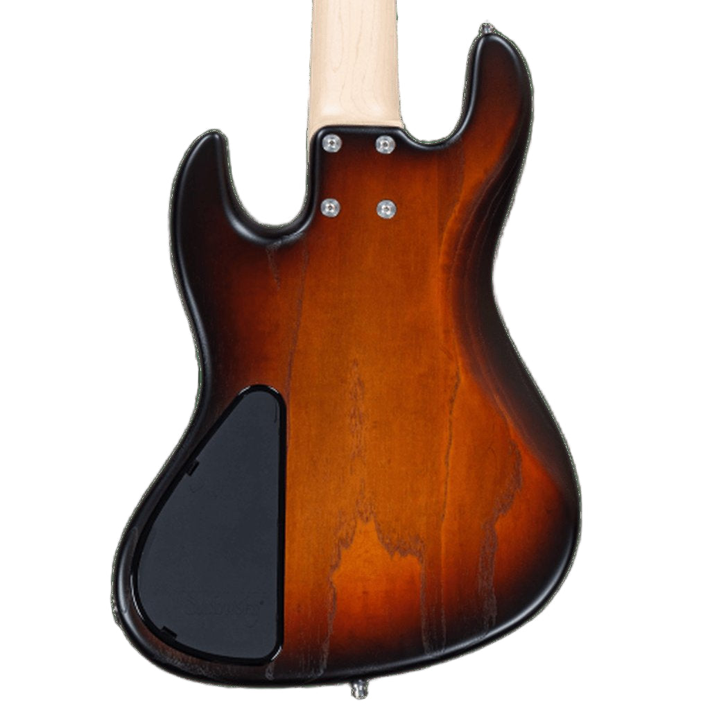 Sadowsky MetroLine 21-Fret Vintage J/J Swamp Ash Body 5-String Bass Guitar - Almond Sunburst Transparent Satin