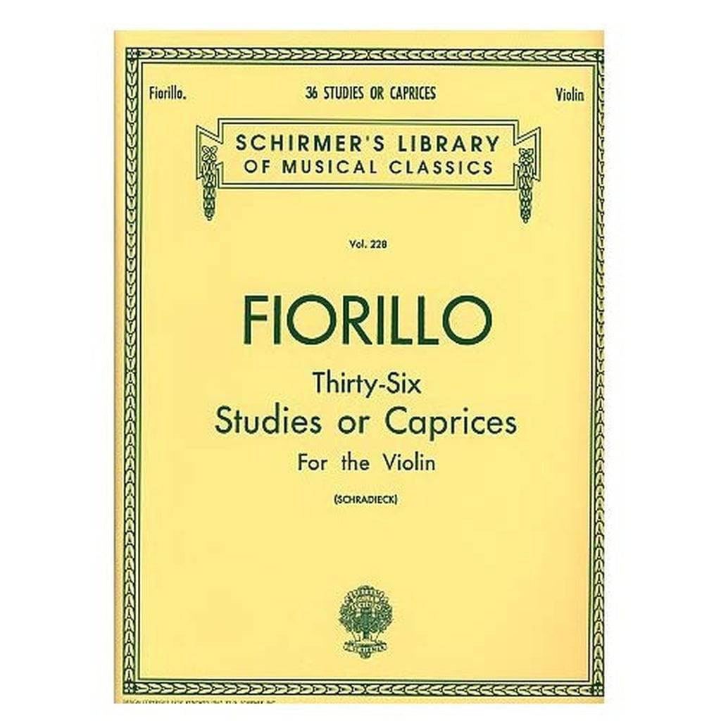 Hal Leonard - Schirmer's Library Vol 228 Fiorillo Thirty Six Studies or Caprices for Violin