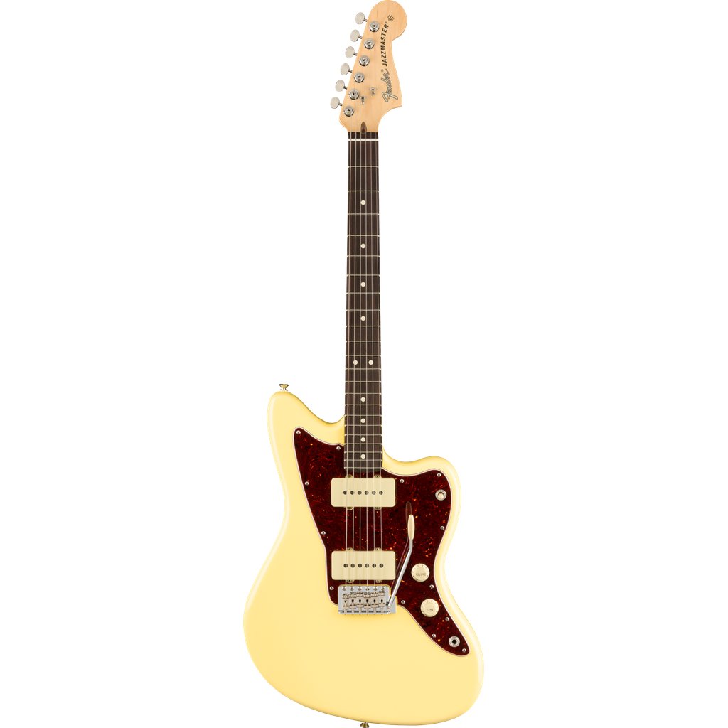 Fender American Performer Jazzmaster Electric Guitar - Vintage White with Rosewood Fingerboard [BUNDLE]