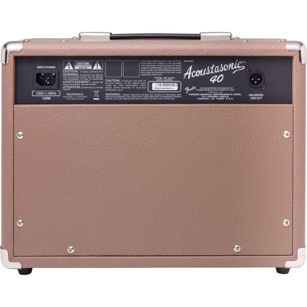 Fender Acoustasonic 40 - 40-watt Acoustic Guitar Combo Amp