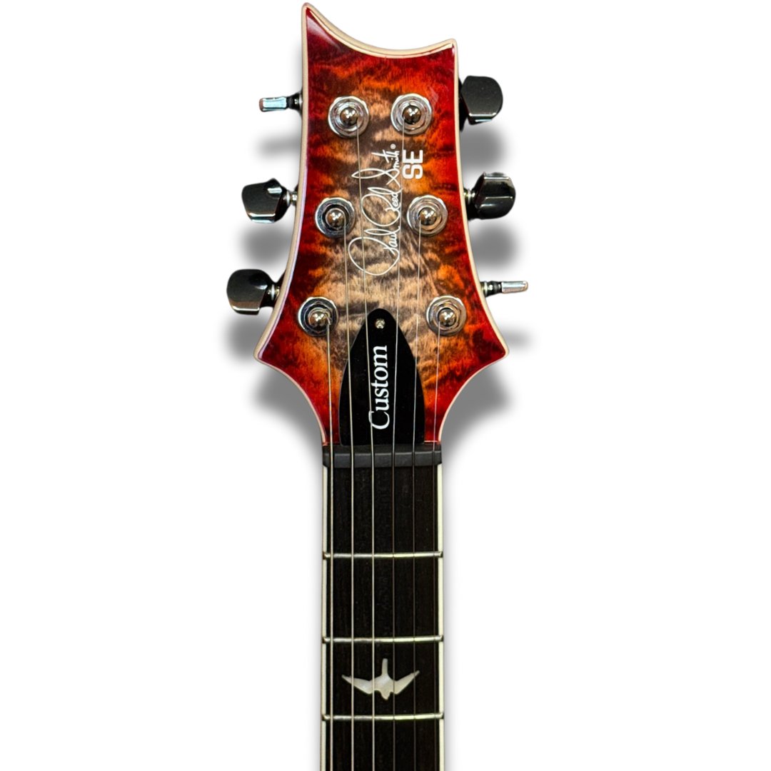 PRS SE Custom 24-08 Quilt Top Electric Guitar - Charcoal Cherry Burst