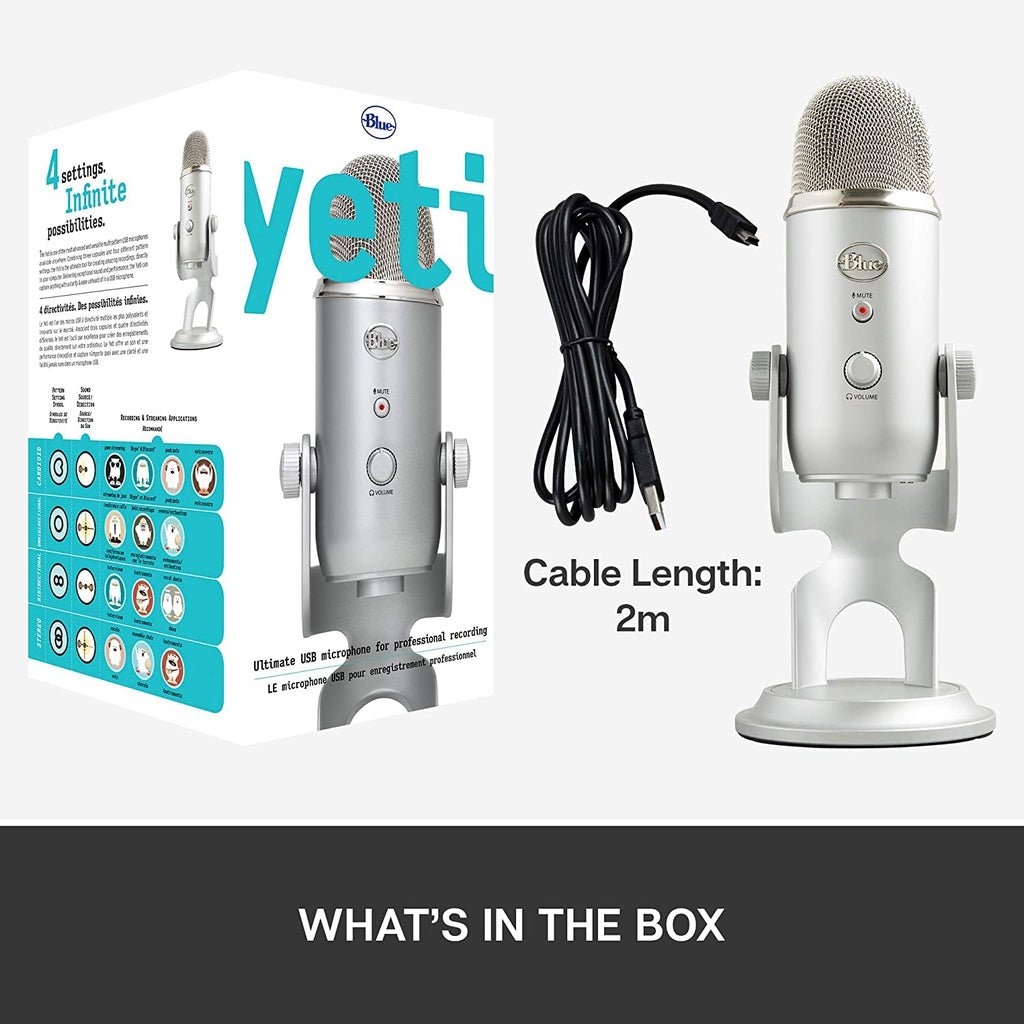 Blue Microphones Yeti Multi-pattern USB Condenser Microphone