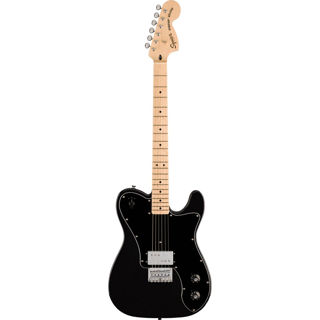 Squier Paranormal Esquire Deluxe Solidbody Electric Guitar - Metallic Black [BUNDLE]