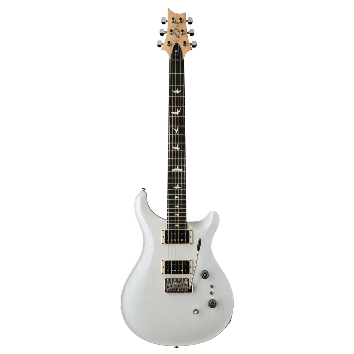 PRS Limited-edition CE 24-08 Swamp Ash Satin Electric Guitar - Pearl White