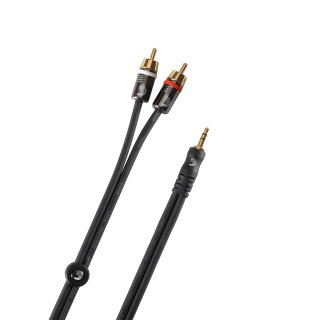 D'Addario Dual RCA to Stereo Mini Cable - 5 Feet