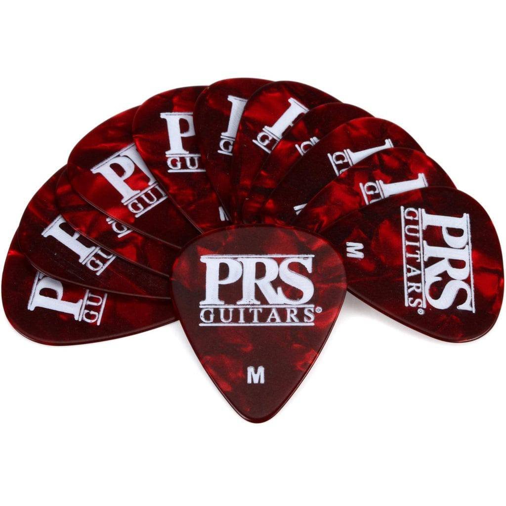 PRS Red Tortoise Celluloid Medium Guitar Picks - 12-Pack