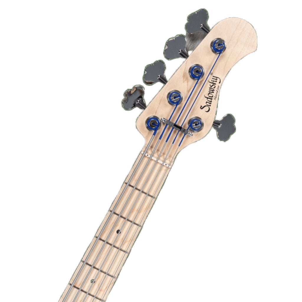 Sadowsky MetroLine 21-Fret Vintage J/J Swamp Ash Body 5-String Bass Guitar - Almond Sunburst Transparent Satin