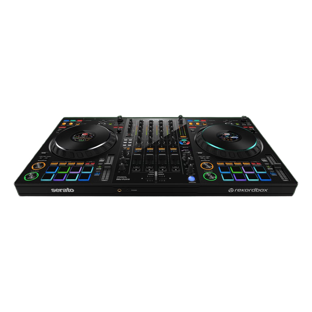Pioneer DJ DDJ-FLX10 4-deck Rekordbox and Serato DJ Controller - Black