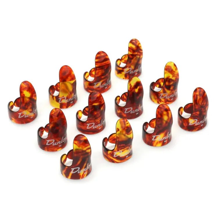 Dunlop 9010R Finger Picks Medium Shell 12-pack