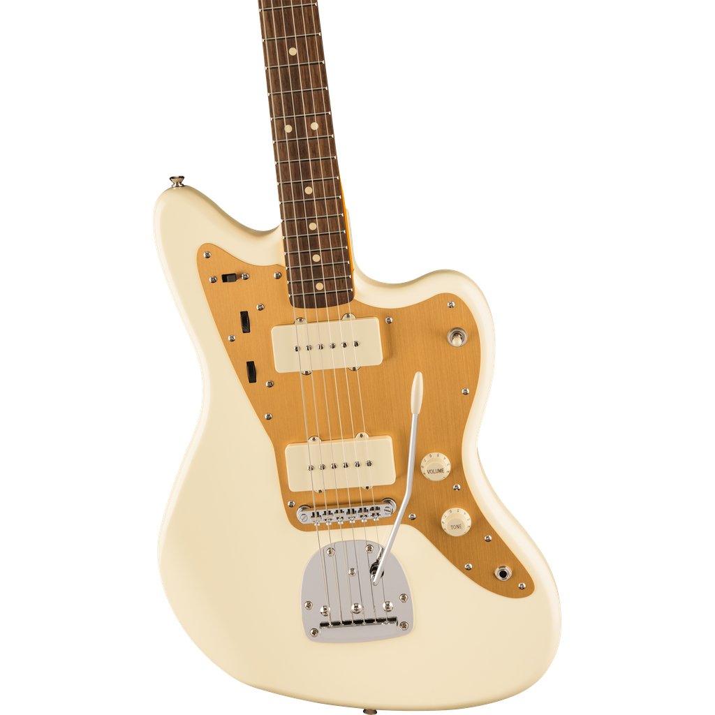 Squier J Mascis Signature Jazzmaster Electric Guitar - Vintage White with Indian Laurel Fingerboard