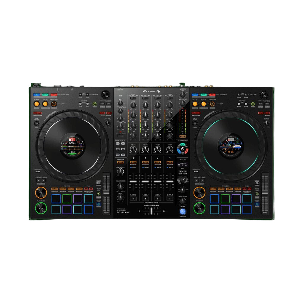 Pioneer DJ DDJ-FLX10 4-deck Rekordbox and Serato DJ Controller - Black