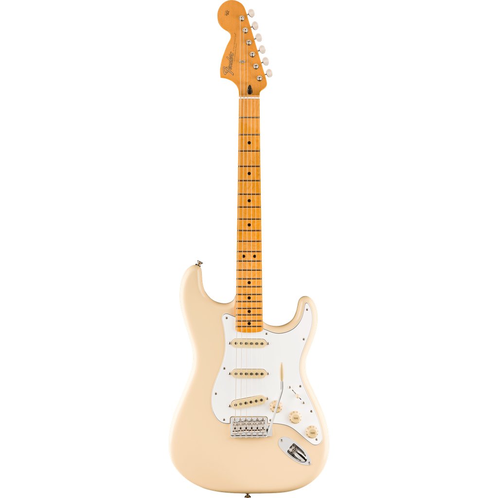Fender Jimi Hendrix Stratocaster Electric Guitar - Olympic White with Maple Fingerboard [BUNDLE]