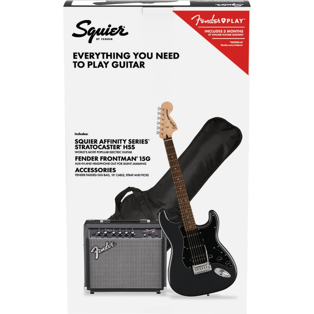 Squier Affinity Series Stratocaster HSS Electric Guitar Pack