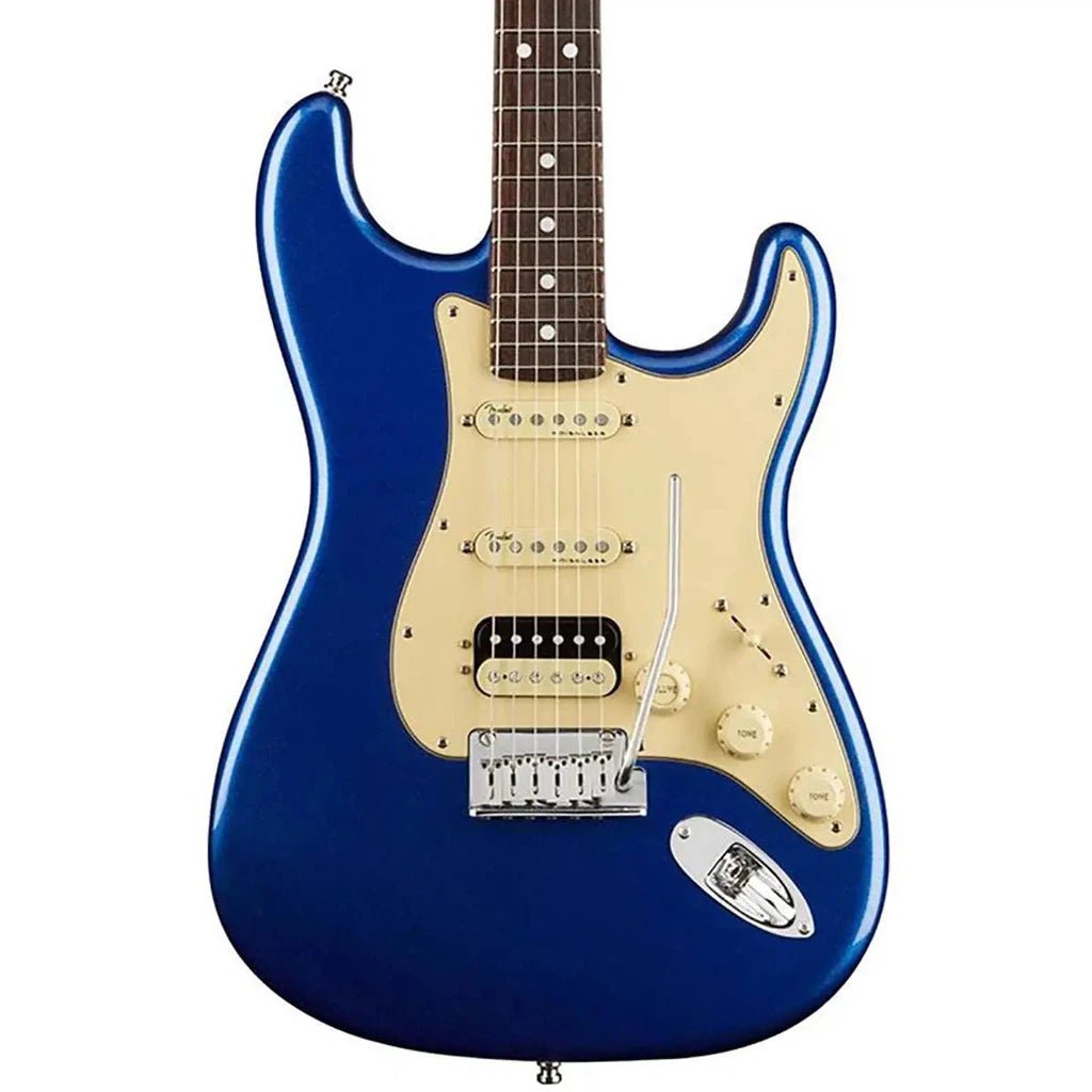 Fender American Ultra Stratocaster HSS Electric Guitar - Cobra Blue with Rosewood Fingerboard