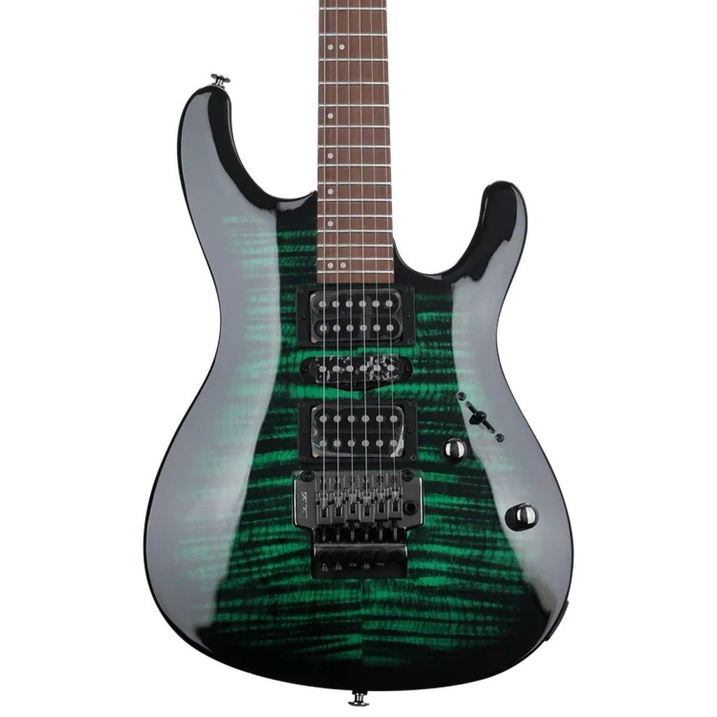 Ibanez Kiko Loureiro Signature KIKOSP3 Electric Guitar - Trans Emerald Burst
