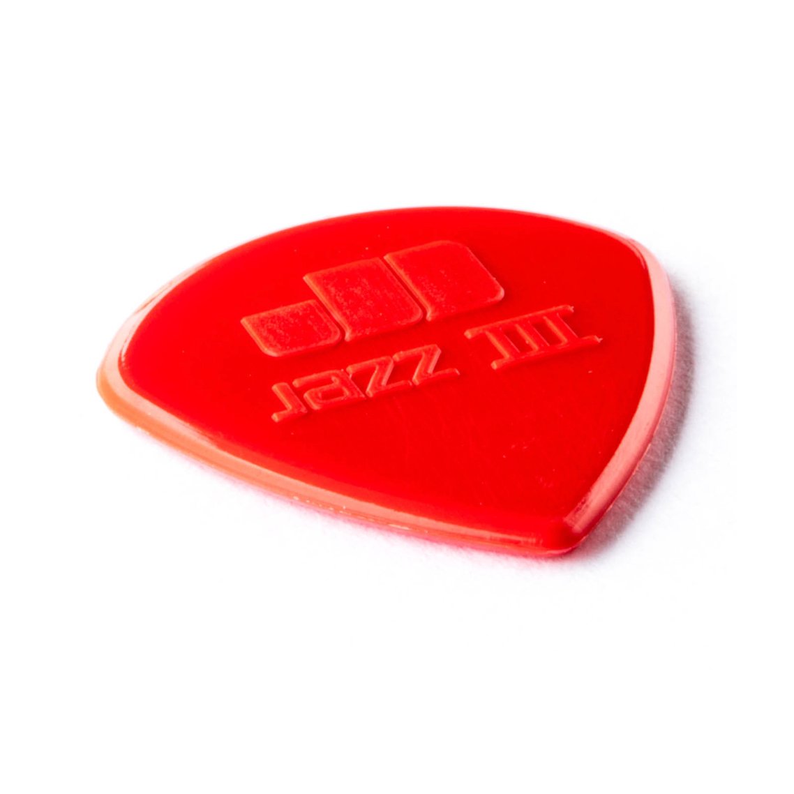Dunlop 47P3N Nylon Jazz III Guitar Picks - 1.38mm Red Point Tip (6-pack)