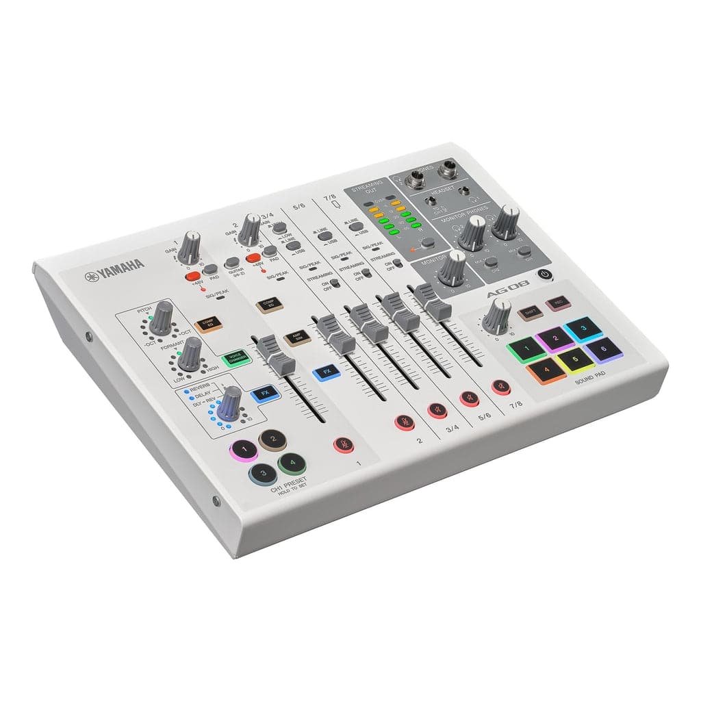 Yamaha AG08 All-In-One 8-Channel Live Streaming Mixer