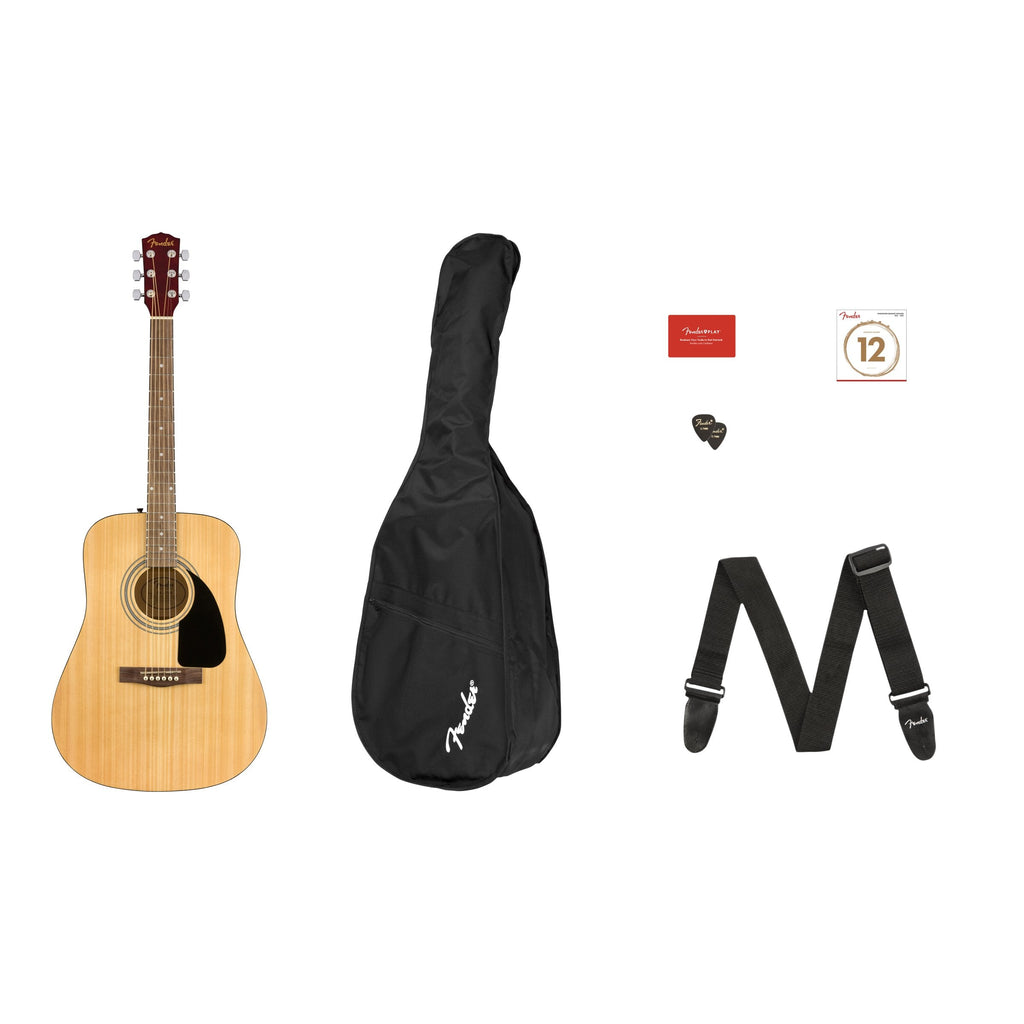 Fender FA115 Dreadnought Acoustic Guitar Pack - Natural