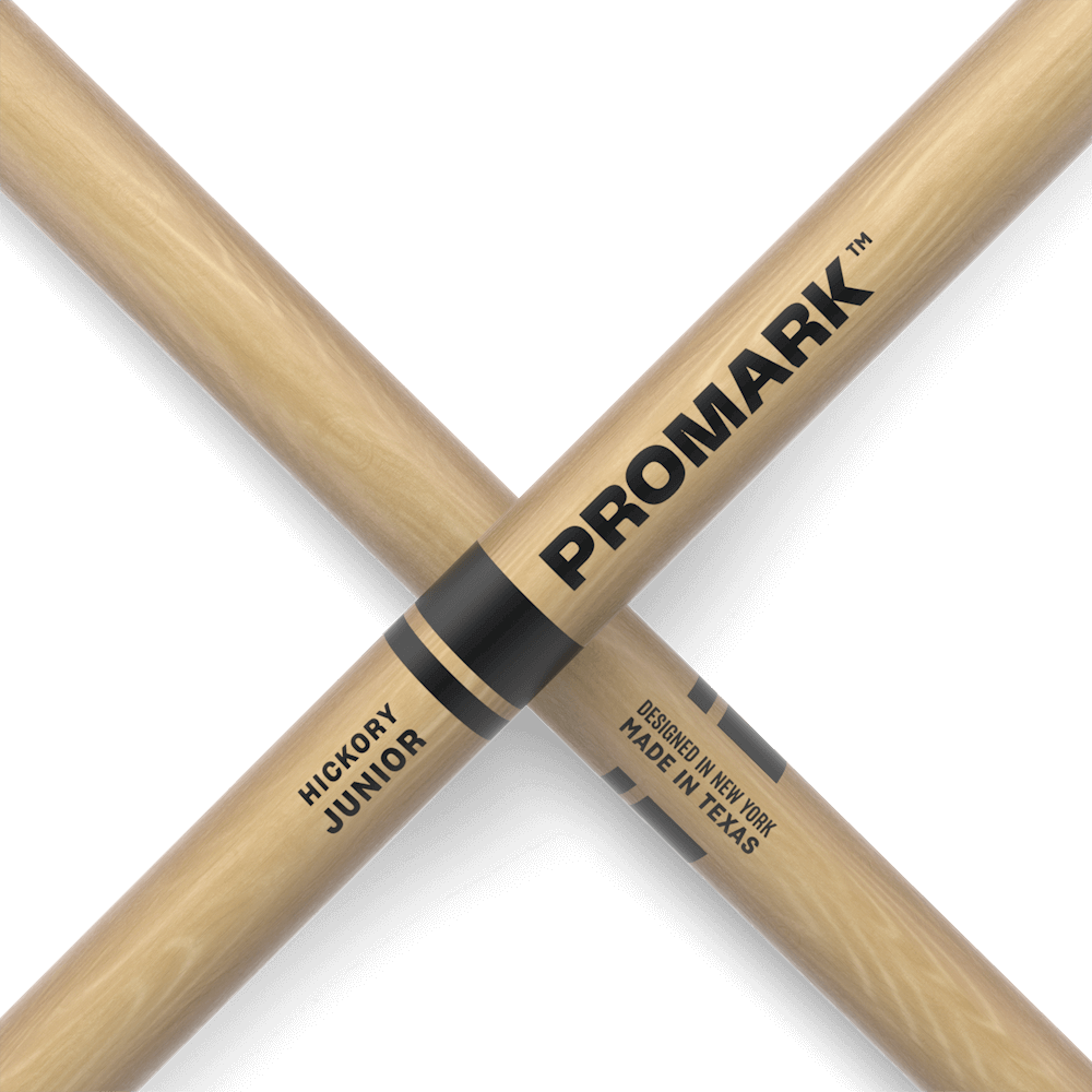 Promark TXJRW Series Drumsticks - Junior, Lacquered Hickory