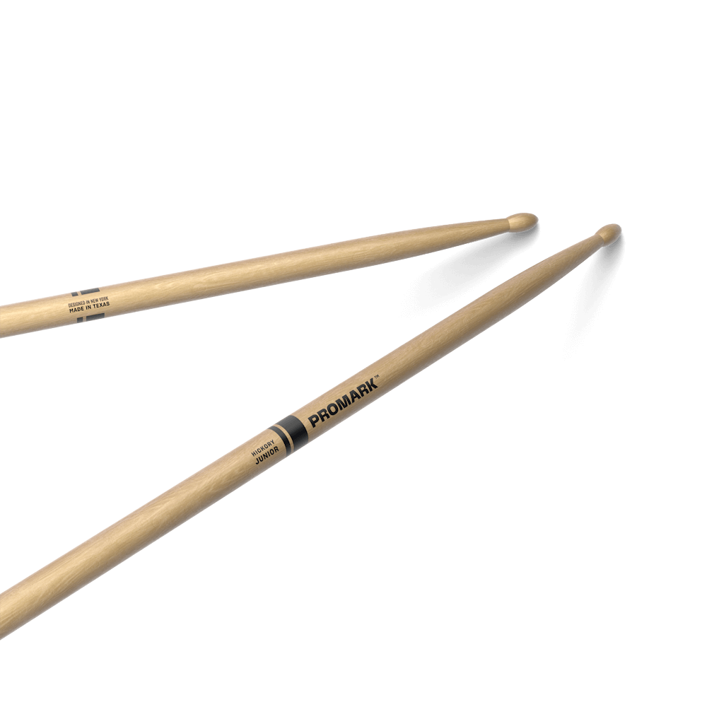 Promark TXJRW Series Drumsticks - Junior, Lacquered Hickory